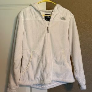 Women’s north face fleece hooded jacket